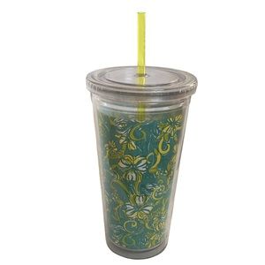 Lilly Pulitzer Lidded insulated Tumbler with‎ Straw
